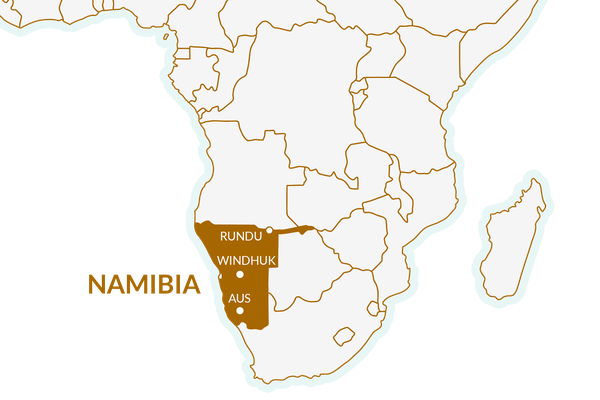Travelwant Toilettensitzbezug mit Reißschluss, Namibia