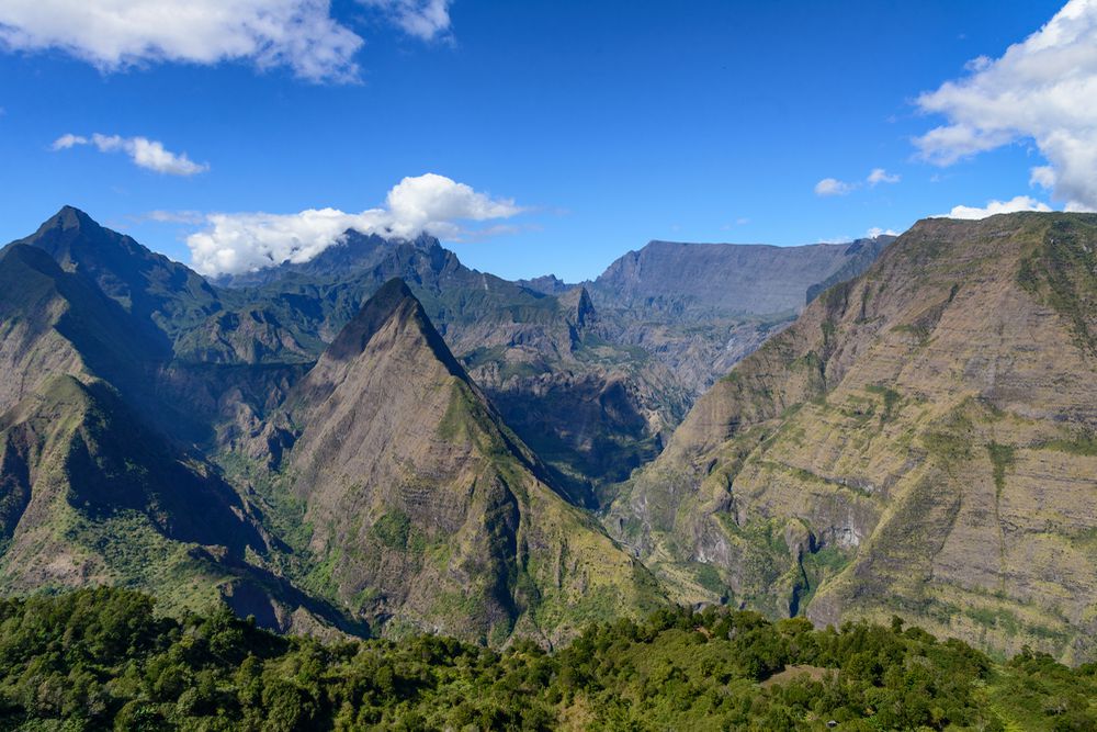 La Reunion - Cap Noir at sunrise and Voile de la Mariee - Travel